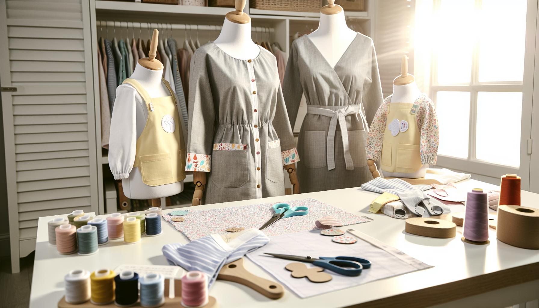 DIY and Upcycling Ideas for Personalized Nursing Wear (AI Generated Image)