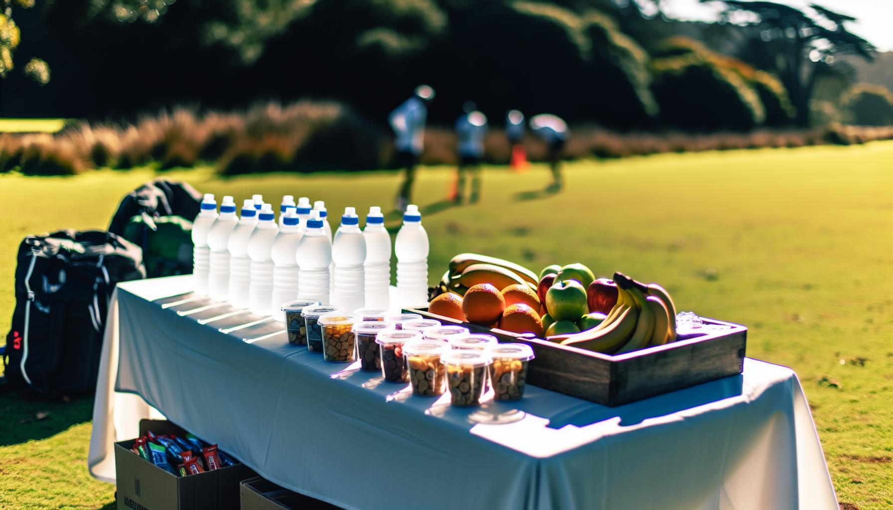 Setting Up Hydration and Nutrition Nearby